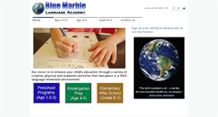 Desktop Screenshot of bluemarbleacademy.com